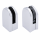 Glashalter Glasklemme 55x32 mm Chrom Edelstahl Optik Glas 8mm Rohr 42,4 Flach