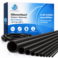 Silikonschlauch Schwarz Meterware Silikon Schlauch KFZ...